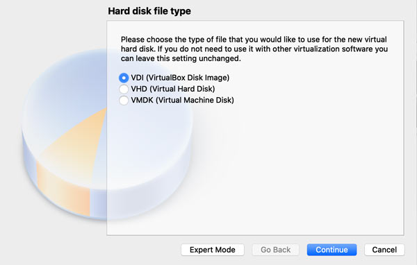 Choose Hard Disk File Type (macOS)